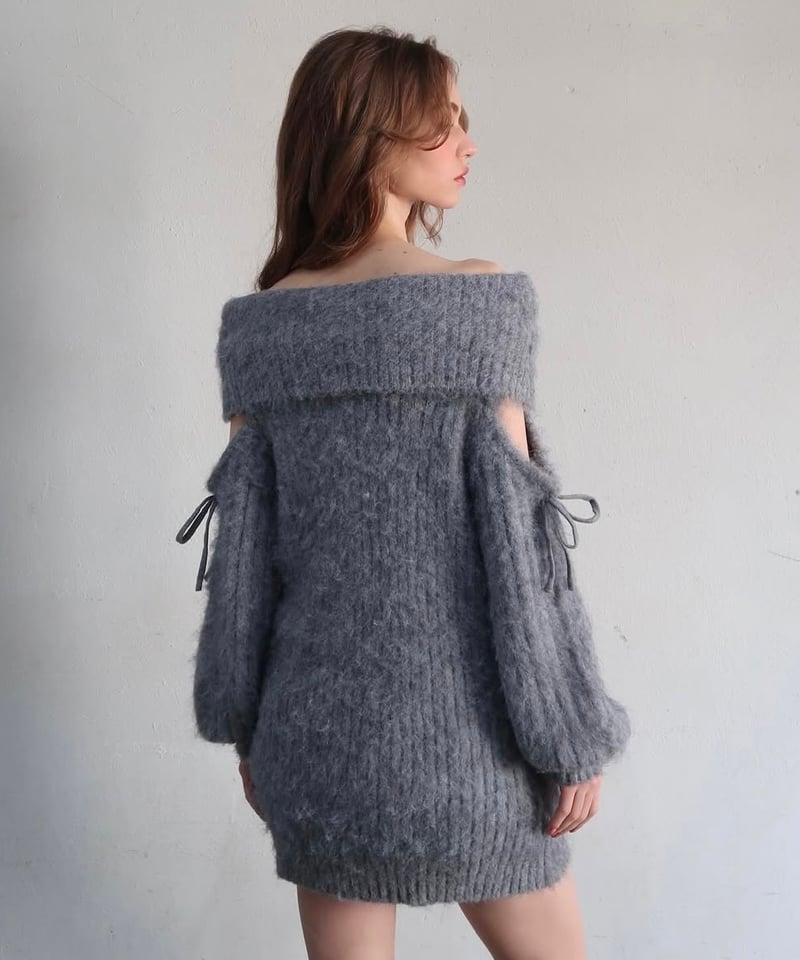 deresデレスonlyoneオンリーワンニットセーター グレー deresオンリーワンセーターグレー