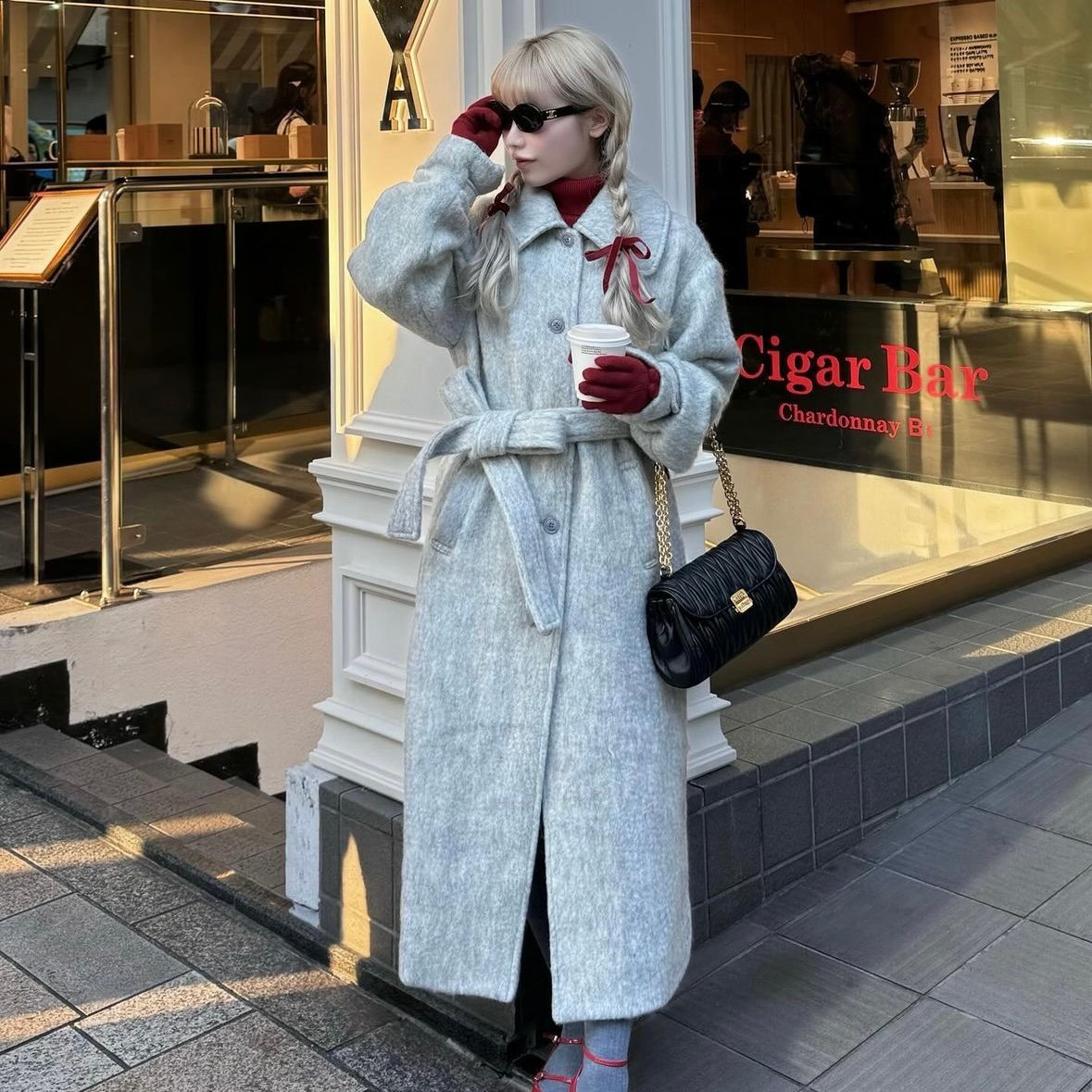 British classical long coat (gray) | Treat ürself British classical long coat (gray) | Treat ürself