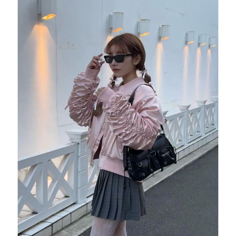 treaturself】Girly ribbon MA-1
