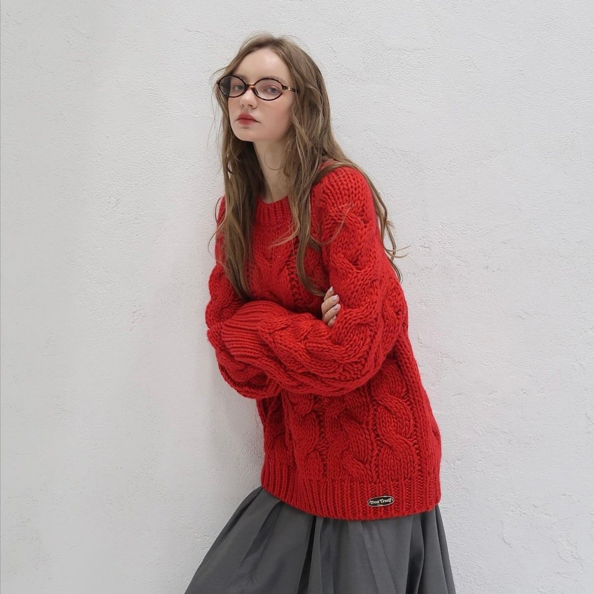 vintage like big cable knit | Treat ürself 