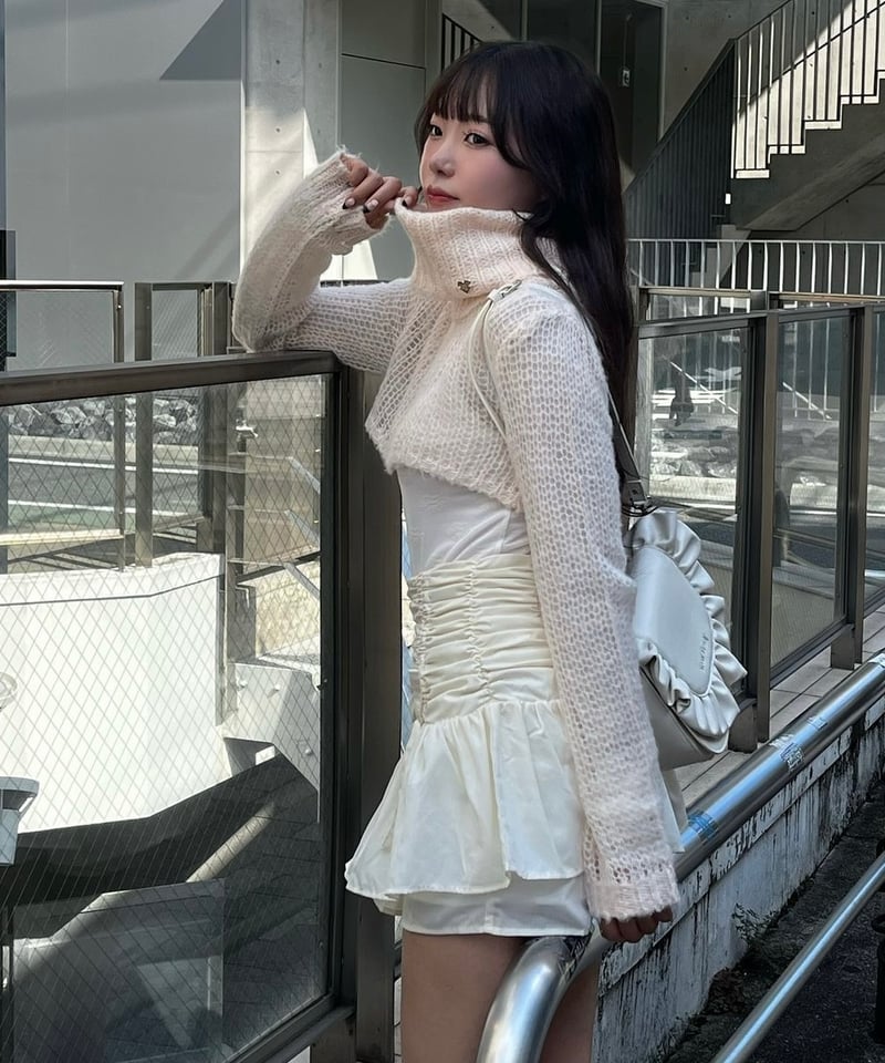 drawstring ribbon tiered skirt pants | Treat ür drawstring ribbon tiered skirt pants | Treat ür