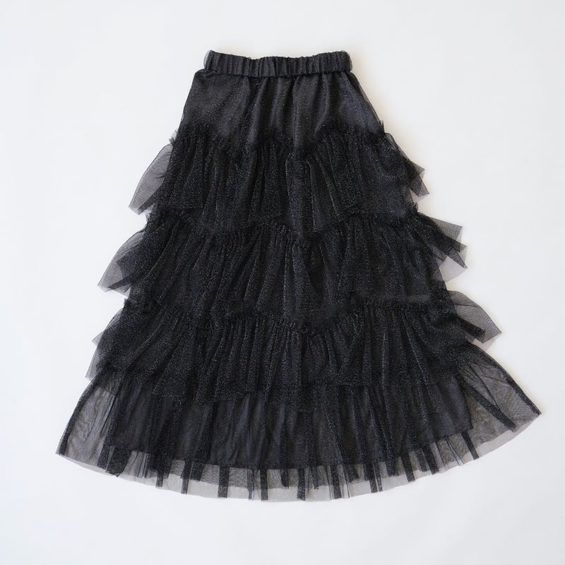 Ballerina tulle glitter tiered skirt (black) |