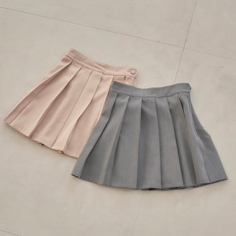 preppy pleats mini skirt