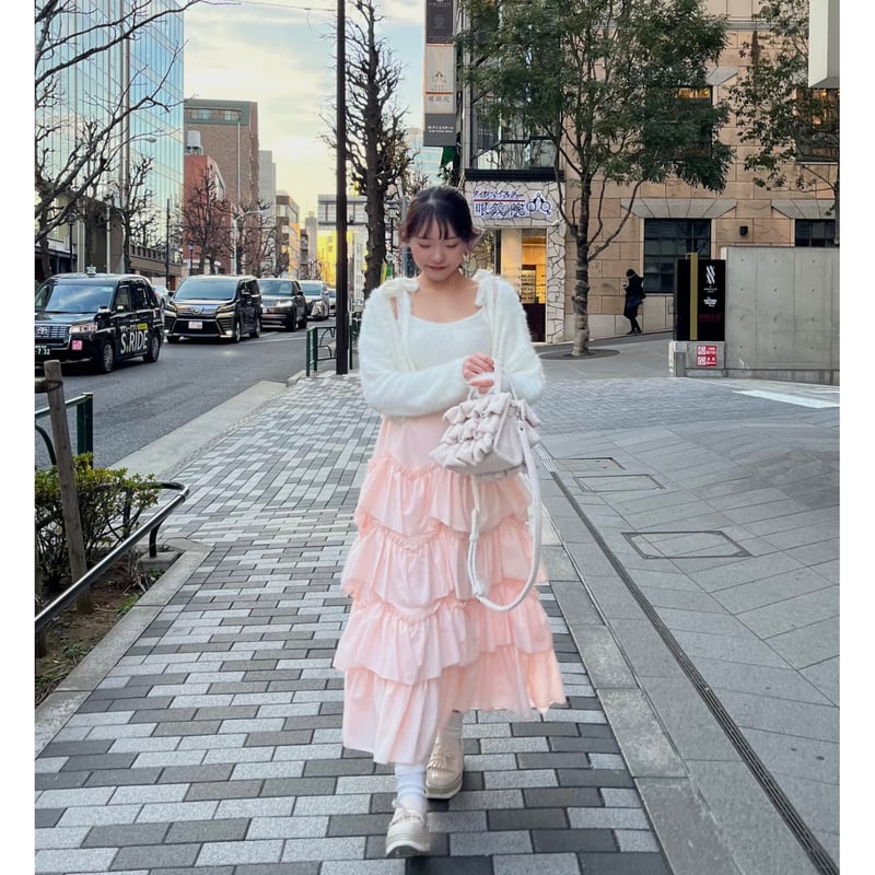 Ballerina pure tiered skirt (pink) | Treat ürself 