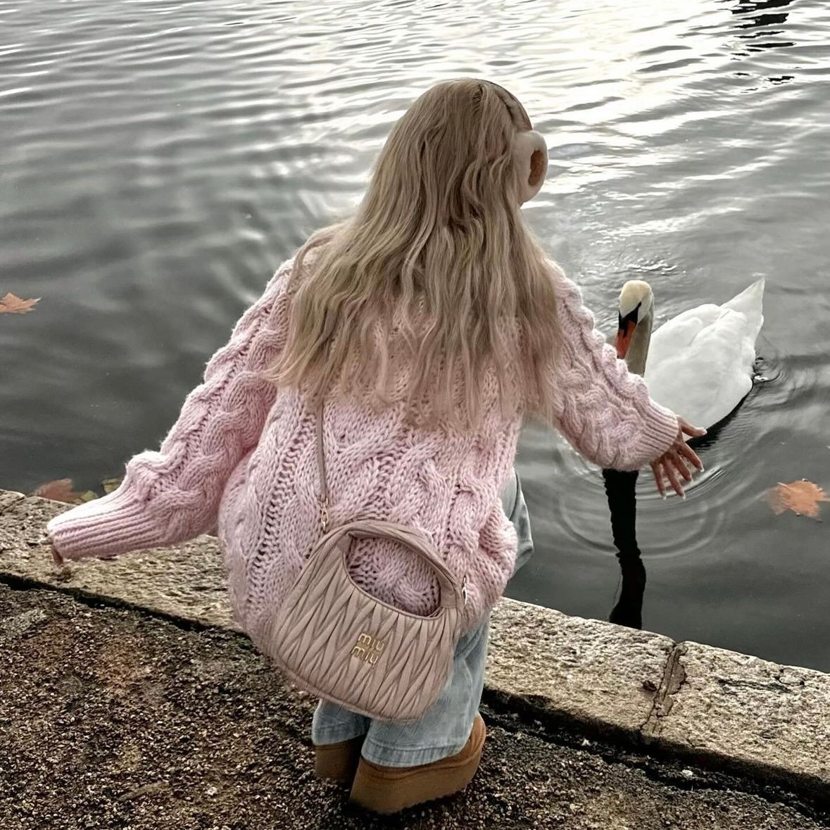 vintage like big cable knit | Treat ürself 