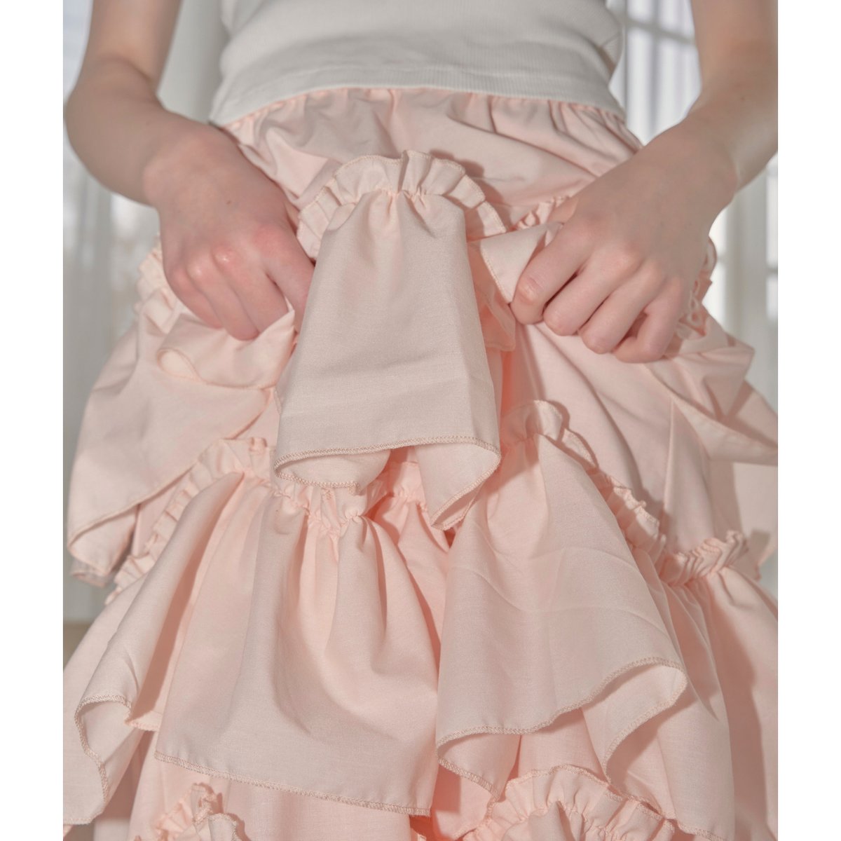 Ballerina pure tiered skirt (pink) | Treat ürself