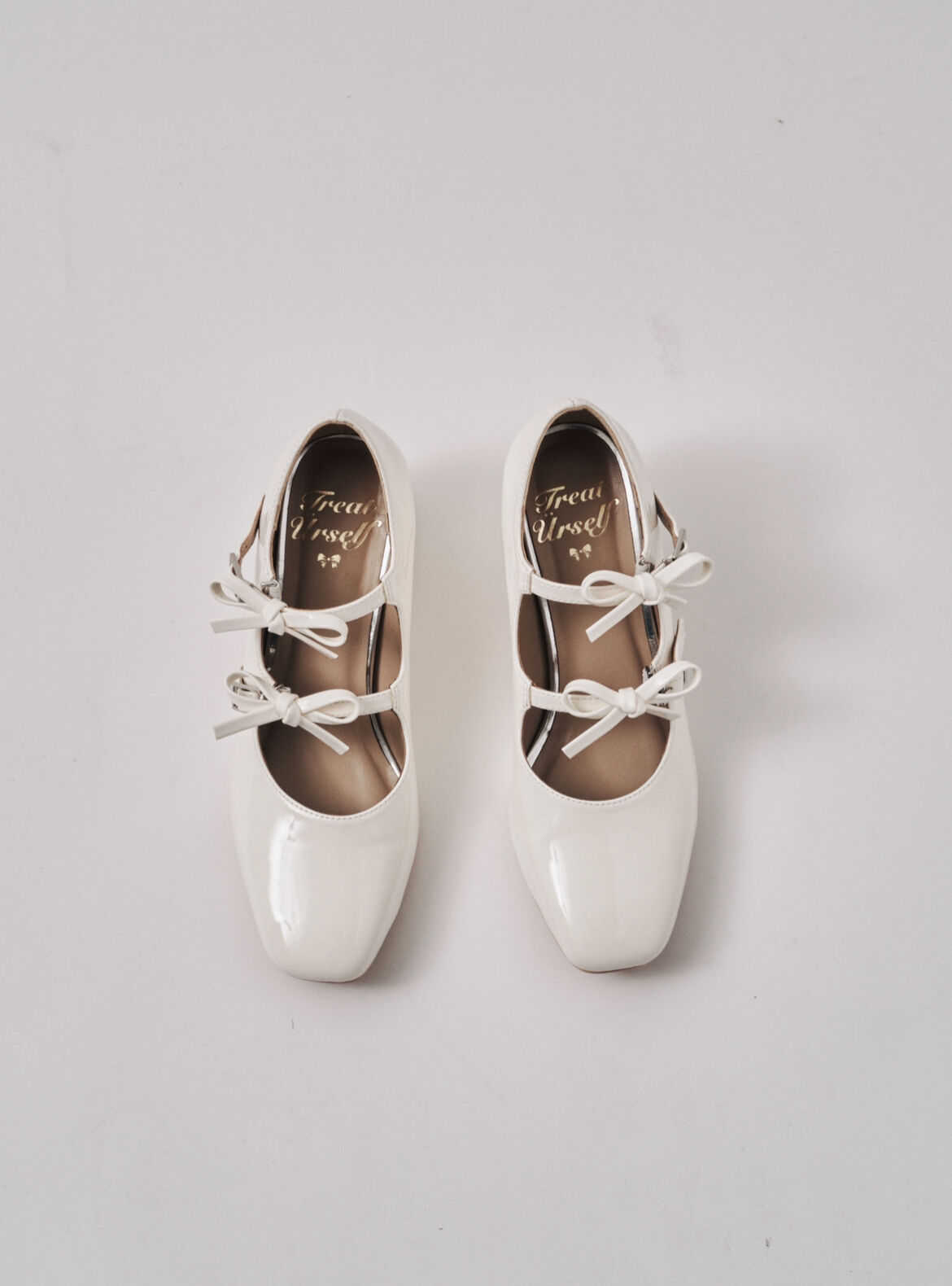 トリートユアセルフoriginal ribbon girly pumps