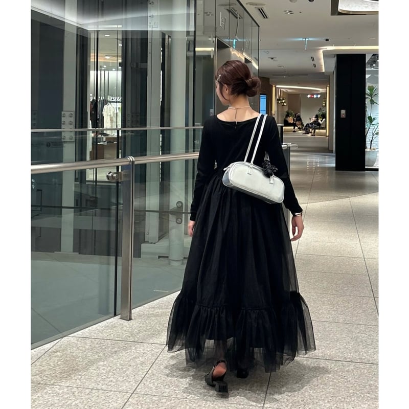 Ballet docking tulle long dress