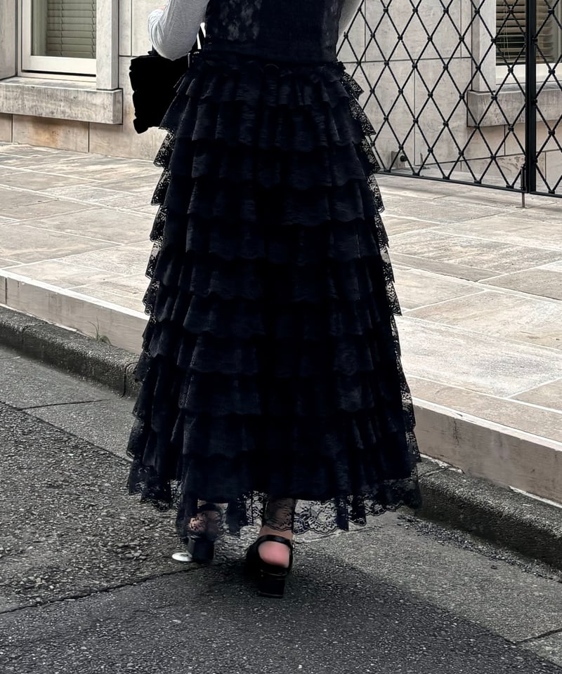 girly lace frill long skirt | Treat ürself girly lace frill long skirt | Treat ürself