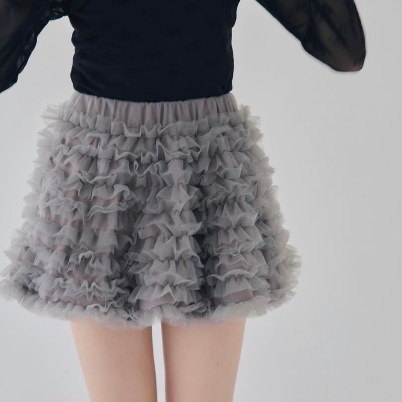 Ballerina” volume tulle balloon skirt | Treat  
