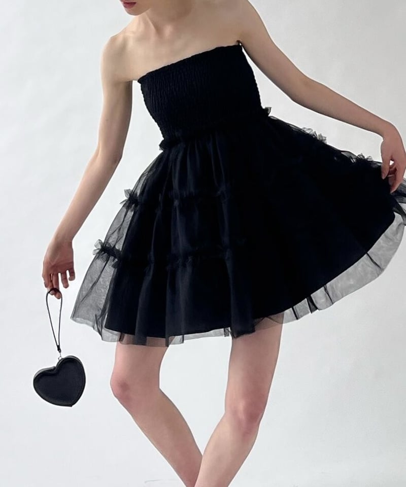 Treat ürself チュールドレス ブラック Treat ürself チュールドレス ブラック Treat Ürself チュールトップス