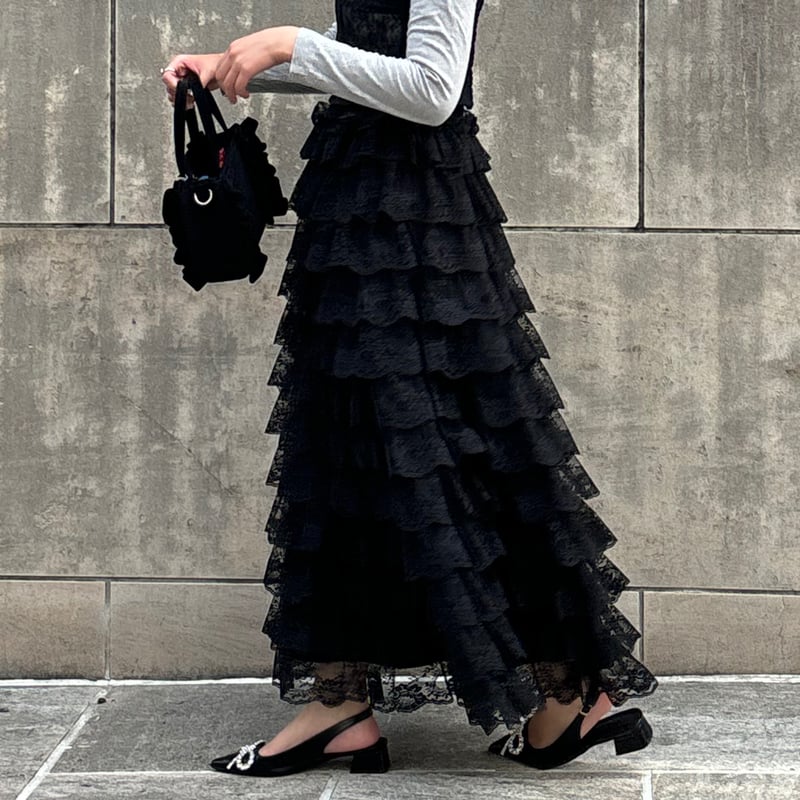 treat ürself volume frill チュールスカート Treat Ürself 白チュール