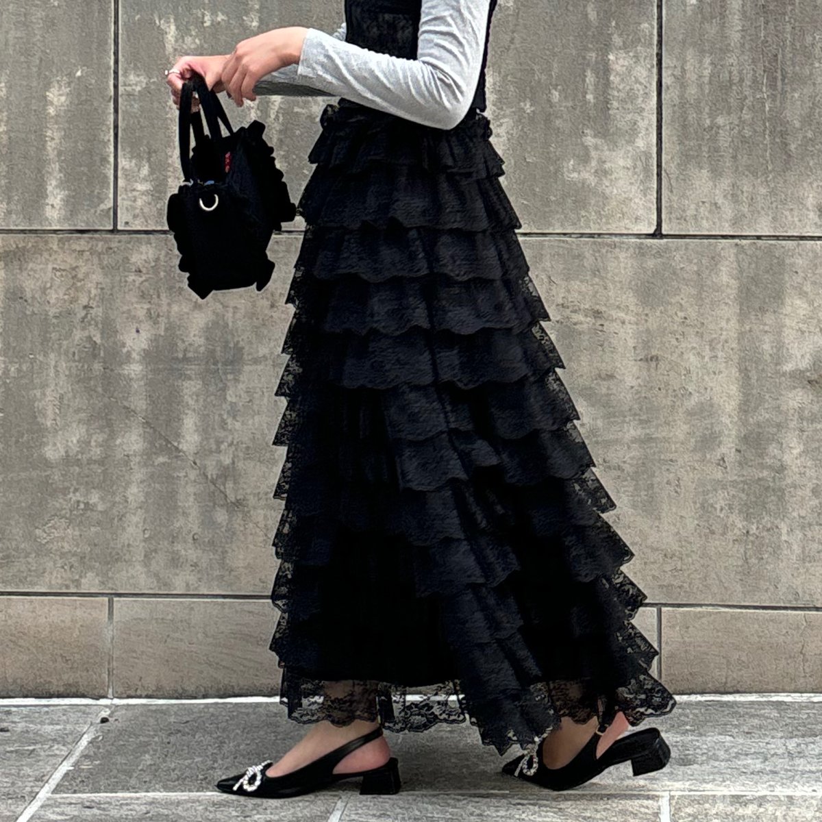 girly lace frill long skirt | Treat ürself girly lace frill long skirt | Treat ürself