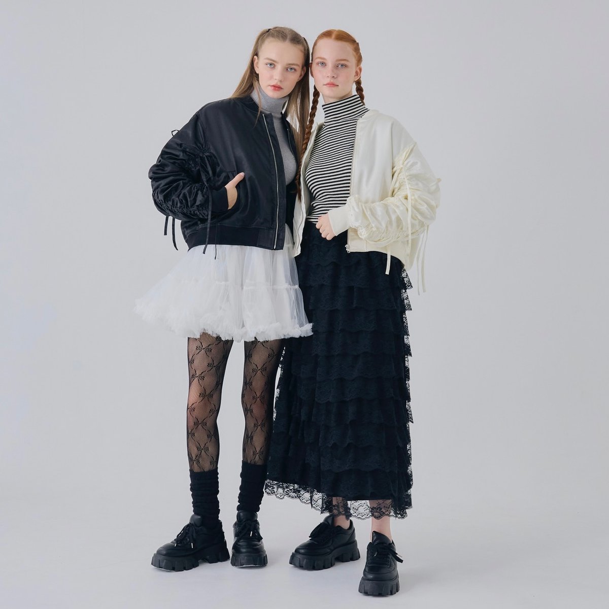Girly ribbon MA-1(black) | Treat ürself