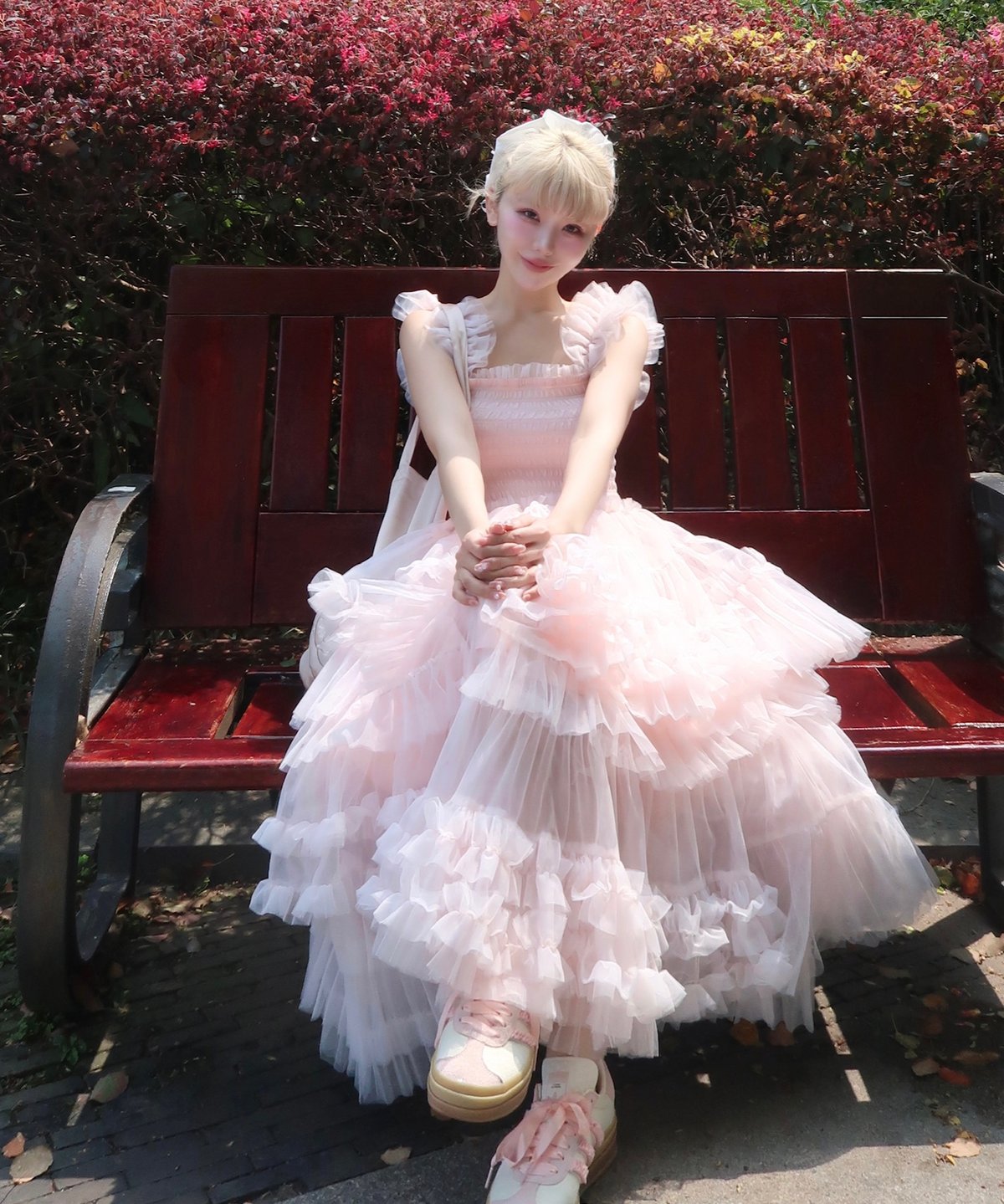 Ballerina blooming tulle dress