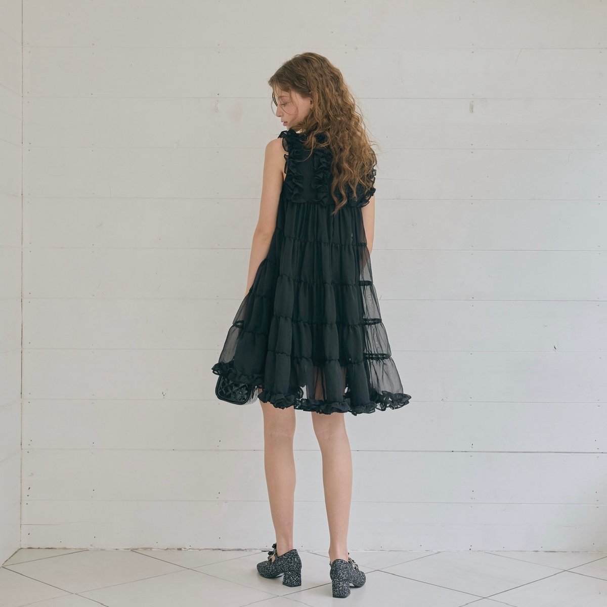 3/27まで】treatürself tulle frill jersey