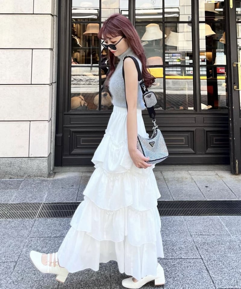 Ballerina pure tiered skirt (white) | Treat ür Ballerina pure tiered skirt (white) | Treat ür