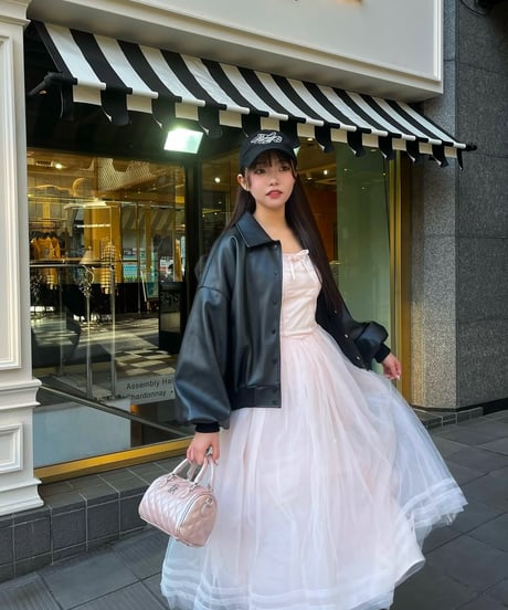 ”Ballerina” corset tulle long one-piece(pink)