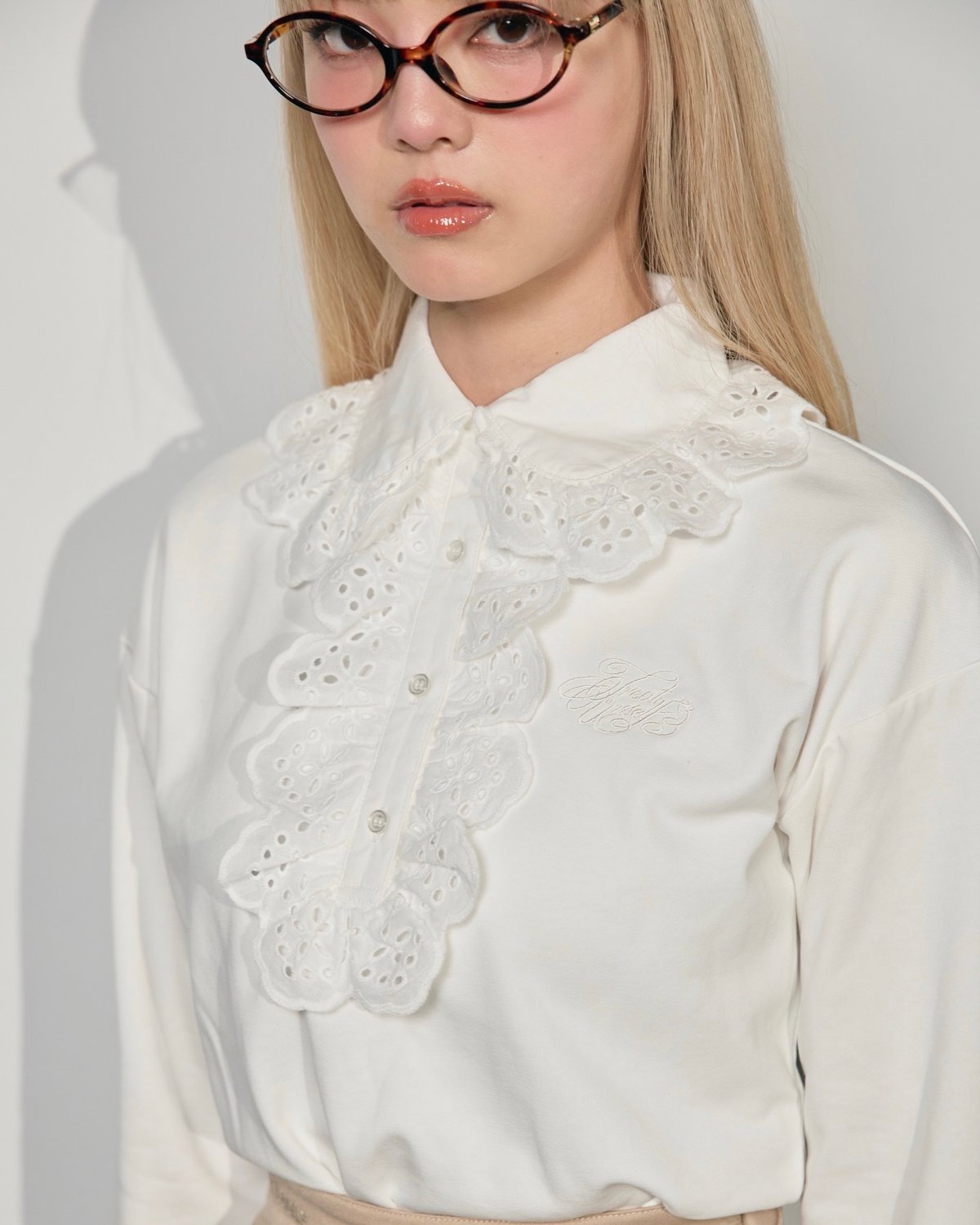 frill collar mini one-piece | Treat ürself