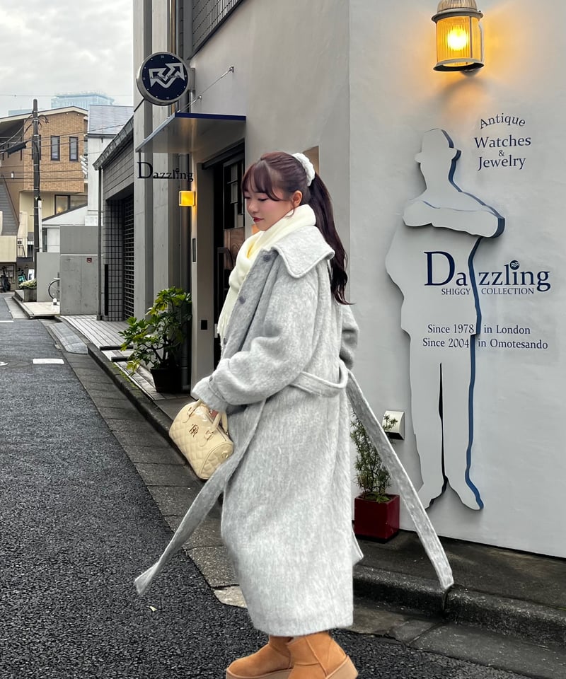 treat ürself British classical long coat treat ürself treat urself ロングコート - メルカリ