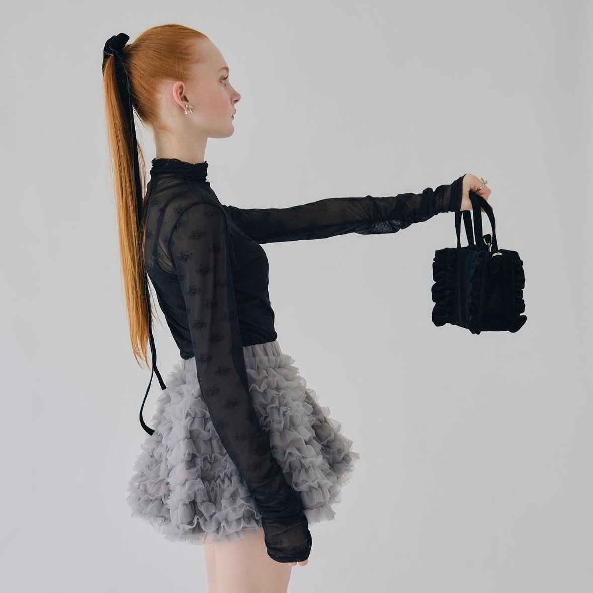 Ballerina” volume tulle balloon skirt | Treat 