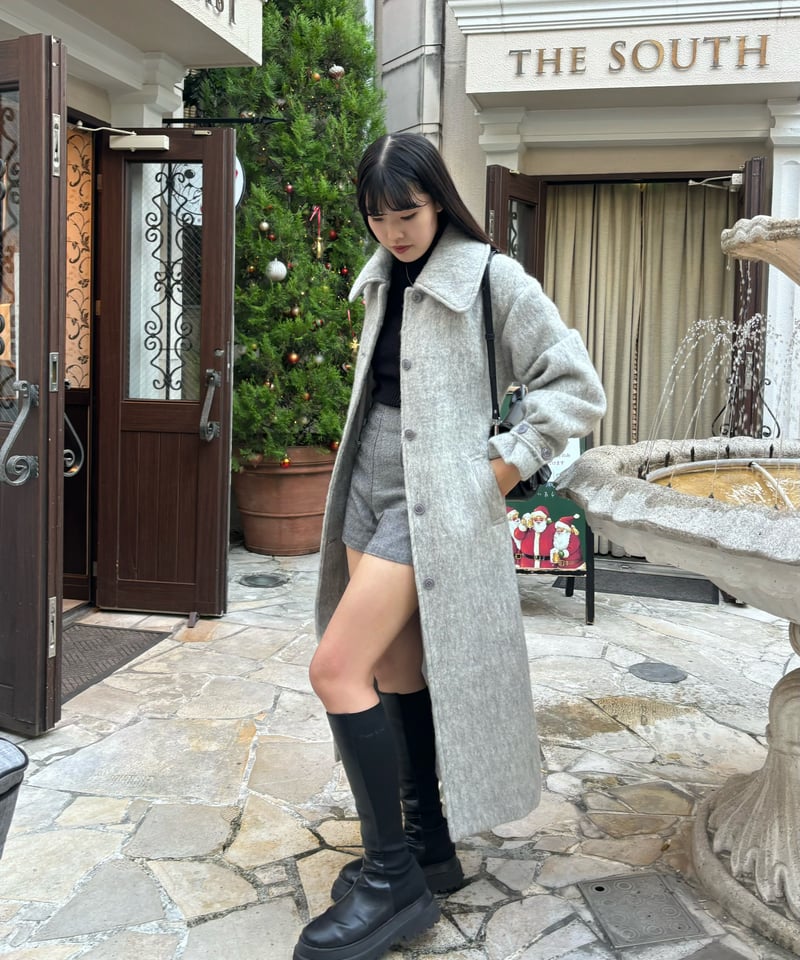 British classical long coat (gray) | Treat ürself 