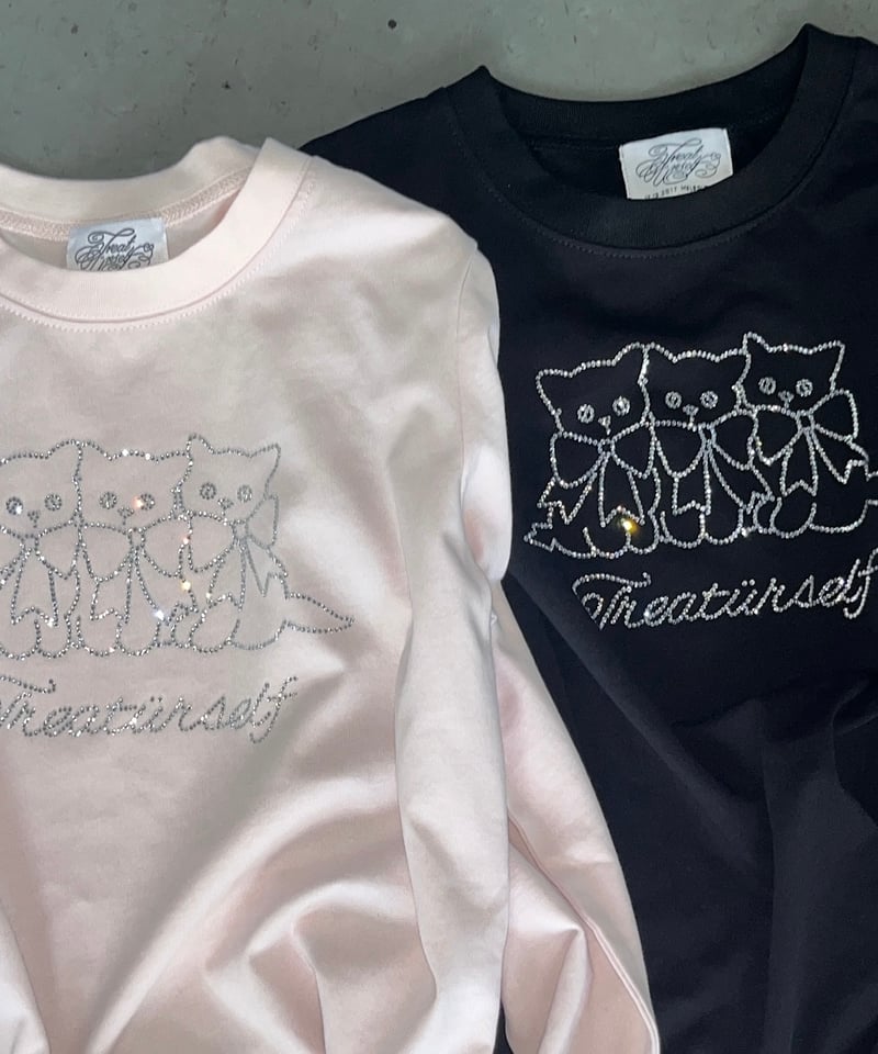 treat ürself Girl's rhinestone T-shirts