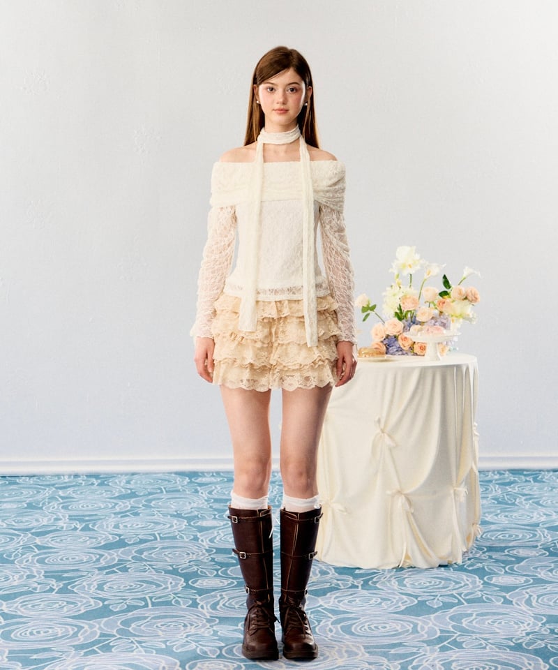 Treat ürself girly lace tutu girly lace tutu(beige) | Treat ürself
