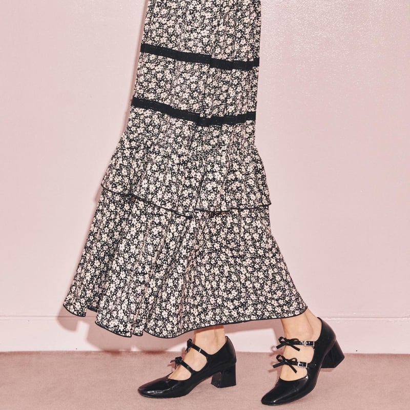 original ribbon girly pumps(black) | Treat ürself