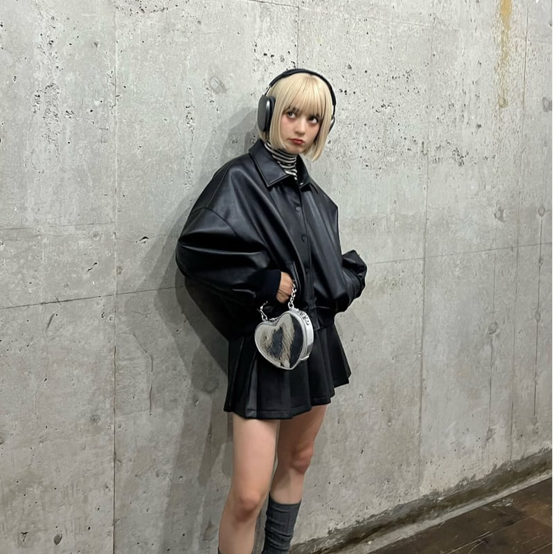 【新品】Treat ürself mannish leather jacket treat ürself mannish leather jacket