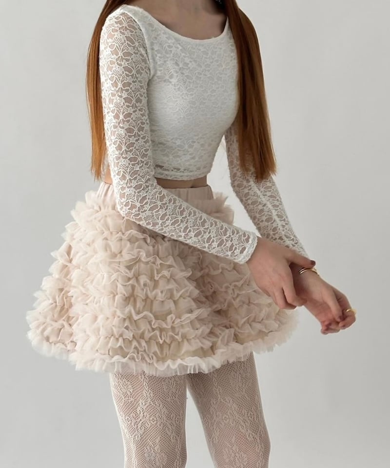 Ballerina” volume tulle balloon skirt | Treat Ballerina” volume tulle balloon skirt | Treat