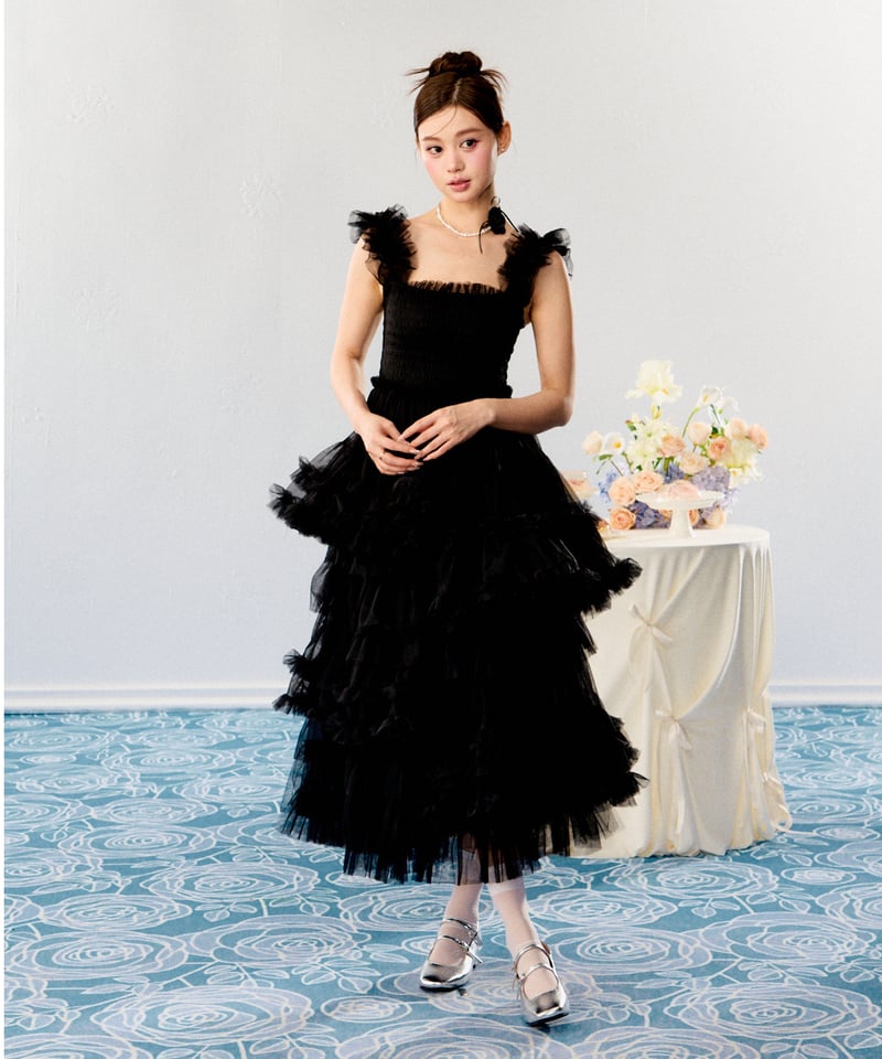 トリートユアセルフ　Ballerina blooming tulle dress Ballerina” blooming tulle dress(pink) – Treat Ürself
