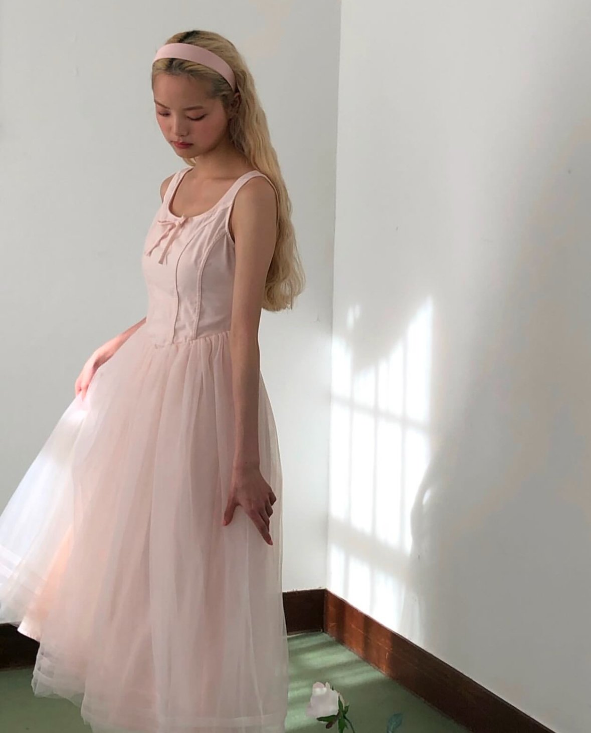 Ballerina” corset tulle long one-piece(pink) | Ballerina” corset tulle long one-piece(pink) |