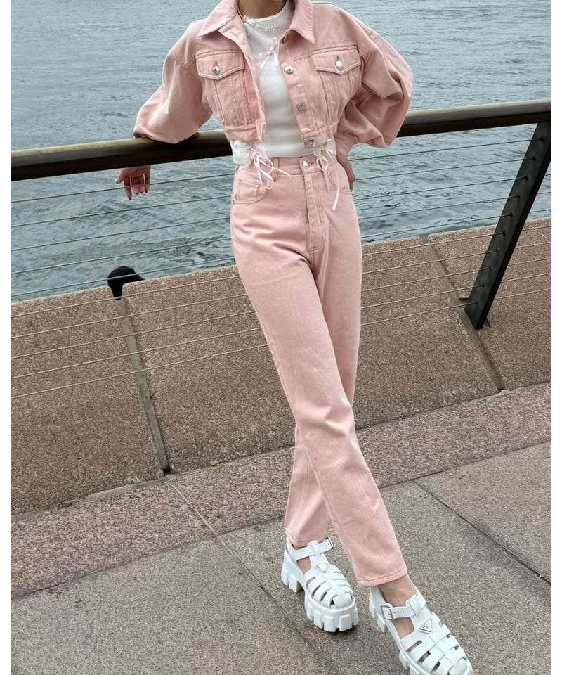 Treat Girl's denim long pants (pink) | Treat ür Treat Girl's denim long pants (pink) | Treat ür