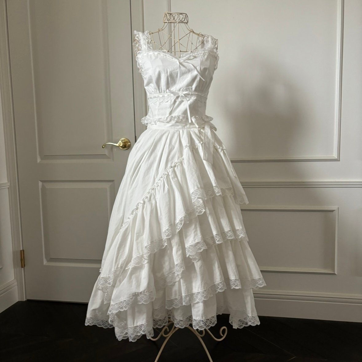 treatürself Angel ribbon asymmetry skirt