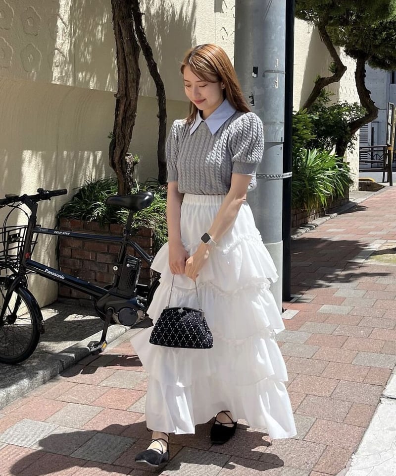 Ballerina pure tiered skirt (white) | Treat ür Ballerina pure tiered skirt (white) | Treat ür