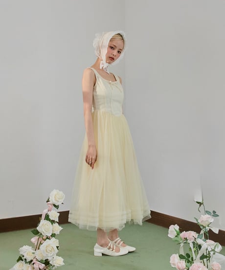 ”Ballerina” corset tulle long one-piece(yellow)