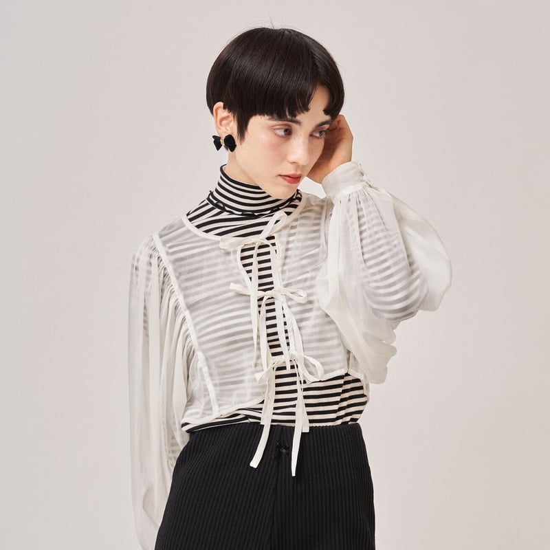 treatürself vintage ribbon knit tops