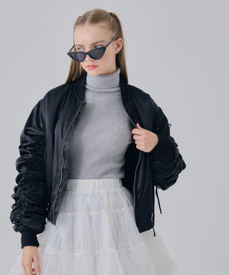 Girly ribbon MA-1(black) | Treat ürself Girly ribbon MA-1(black) | Treat ürself