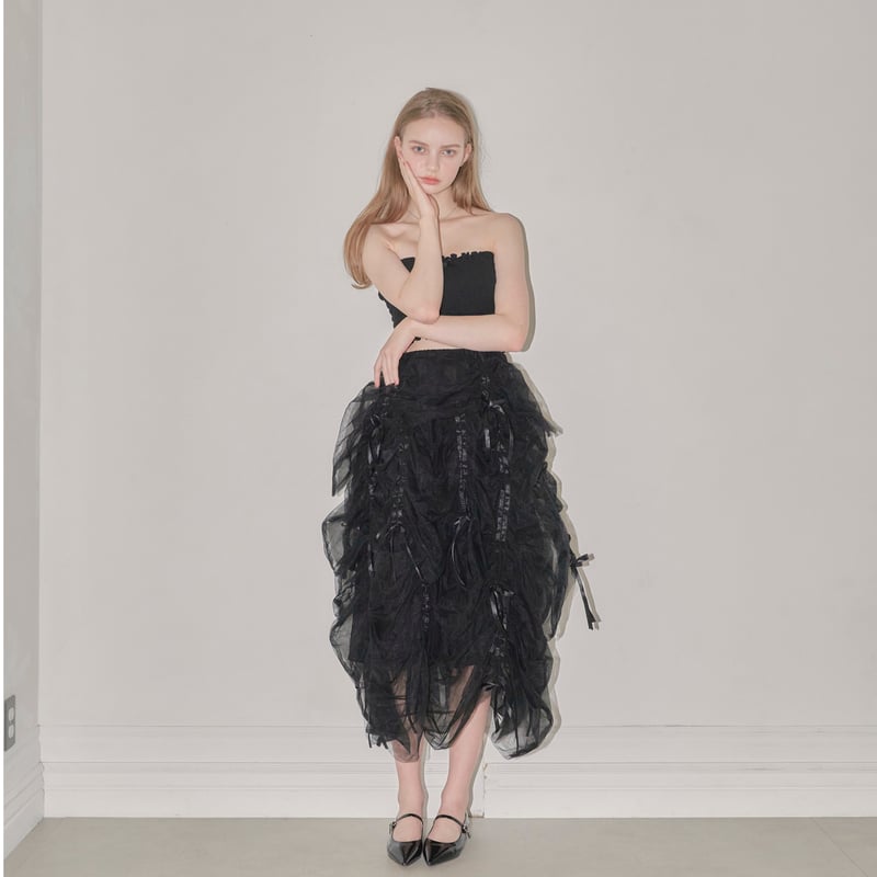 Ballerina” drawstring ribbon skirt Ballerina” drawstring ribbon