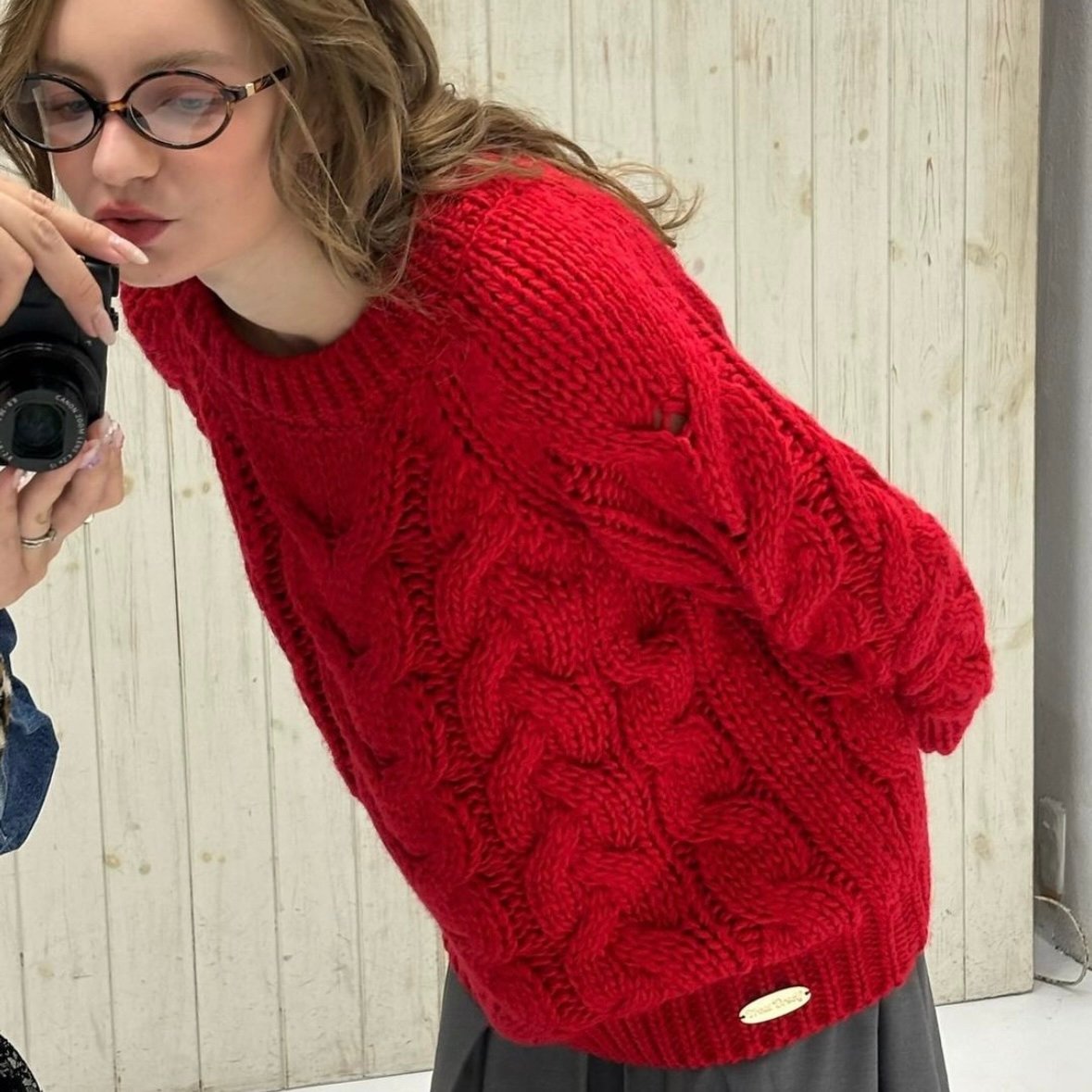 vintage like big cable knit | Treat ürself 