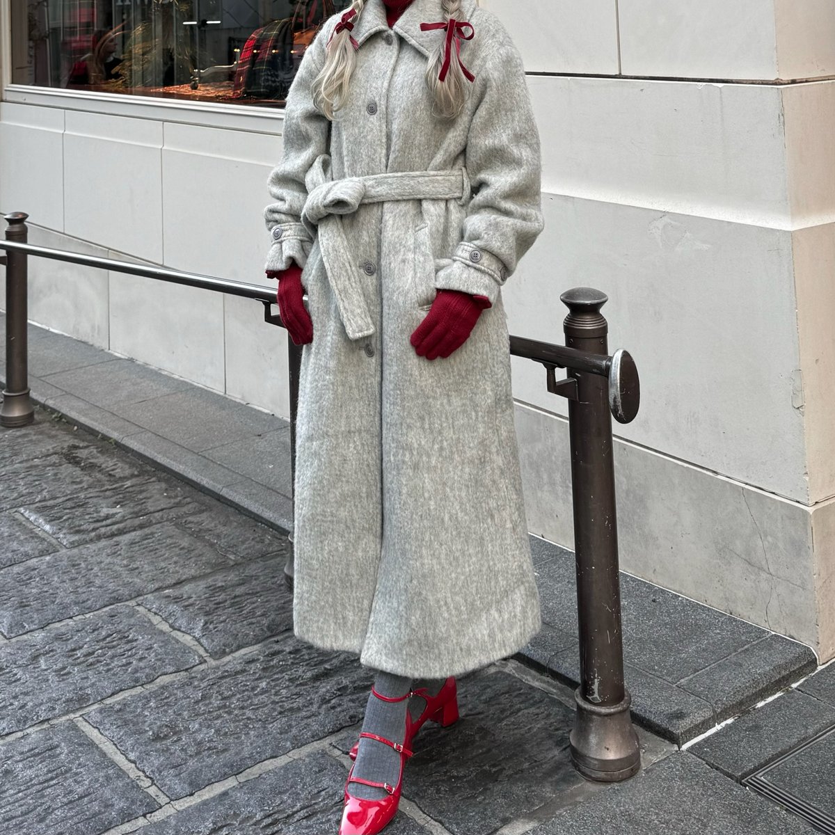 ジャケット・アウター British classical long coat pink ジャケット・アウター British classical long coat pink