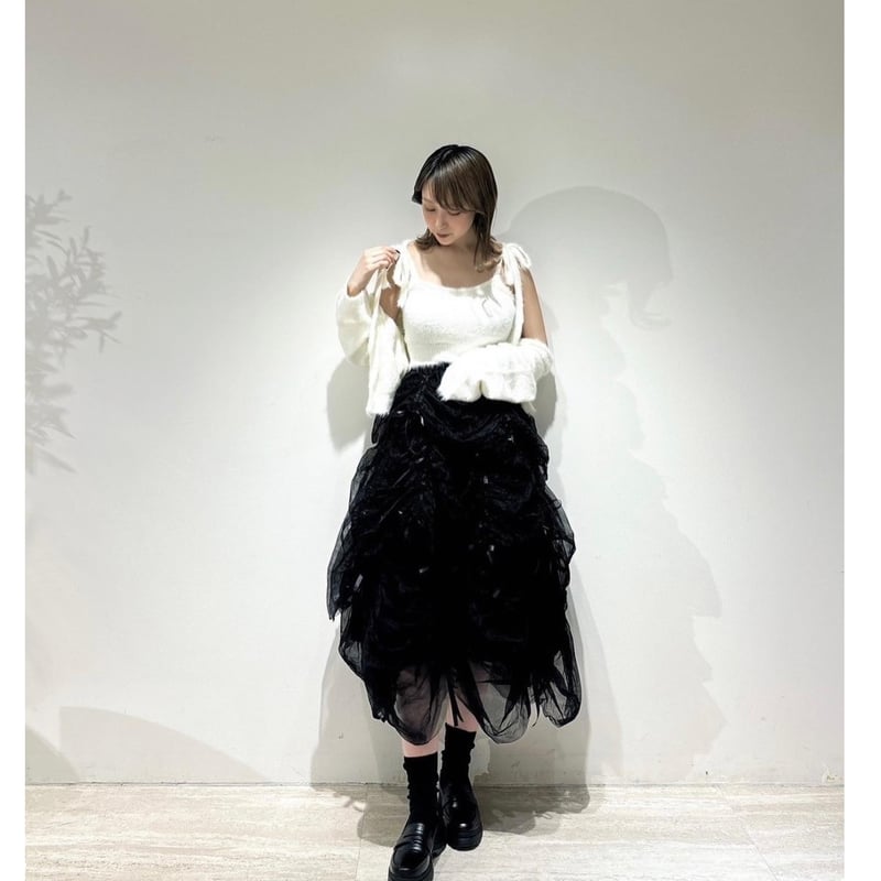Ballerina” drawstring ribbon skirt