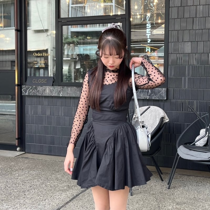ワンピース Black swan mini dress treat urself Black swan mini dress treat urself ワンピース