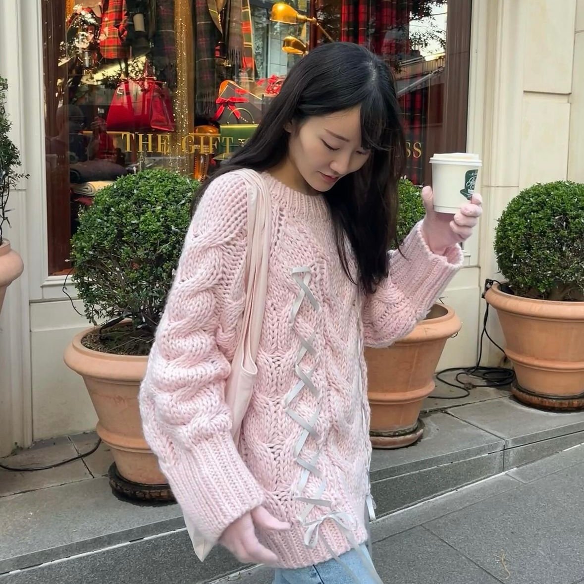 vintage like big cable knit | Treat ürself 