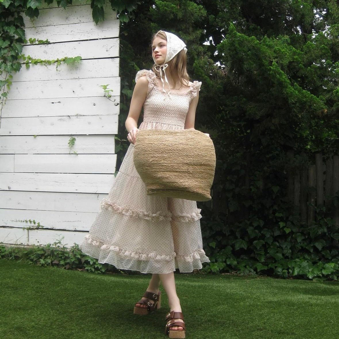 トリートユアセルフ バレリーナワンピース ベージュ