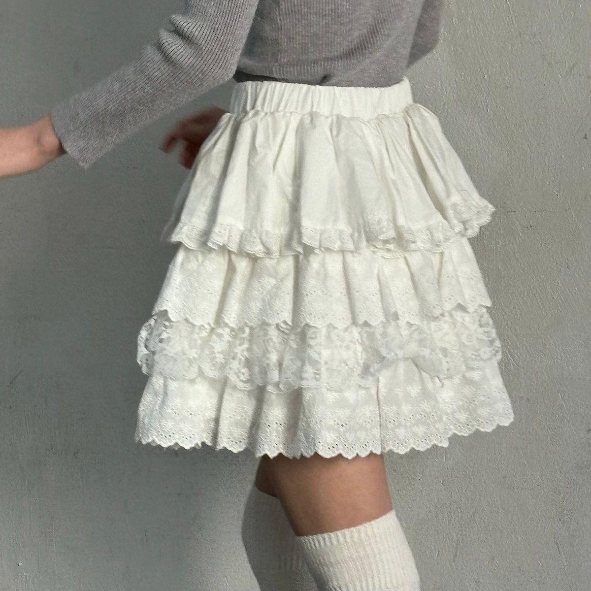 Floral cotton mini skirt | Treat ürself