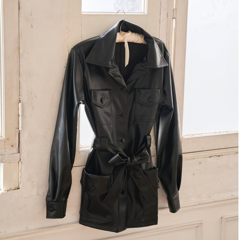 Handsome lady” leather mannish jacket | Treat