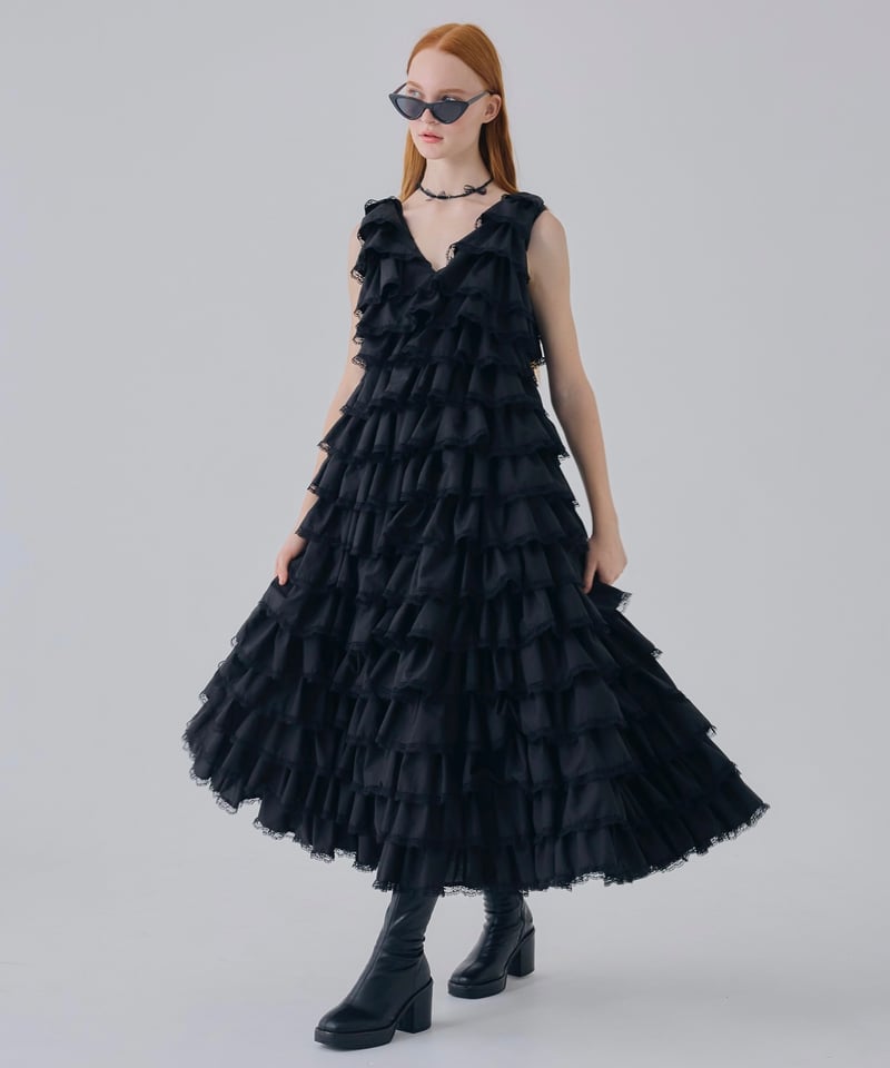 angel wings long dress (black) | Treat ürself angel wings long dress (black) | Treat ürself