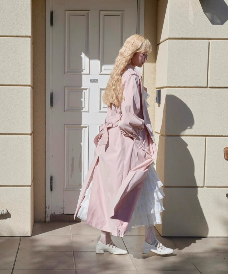ジャケット・アウター Girly ribbon trench coat treat urself ジャケット・アウター Girly ribbon trench coat treat urself